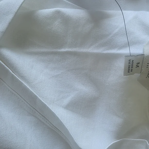 NWT BANANA REPUBLIC White and Tan Sleeveless Tops Two For 25 - Picture 3 of 4